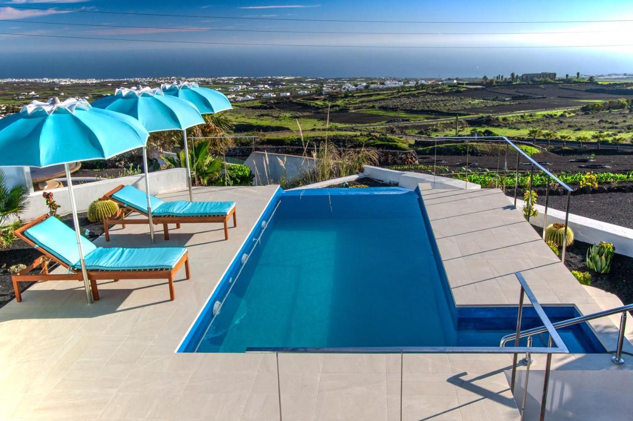 "New" Deluxe Designer Villa Infinity, With Panoramic Sea Views,Own Exclusive Heated Private Pool, Subtropical Gardens Tías Eksteriør billede