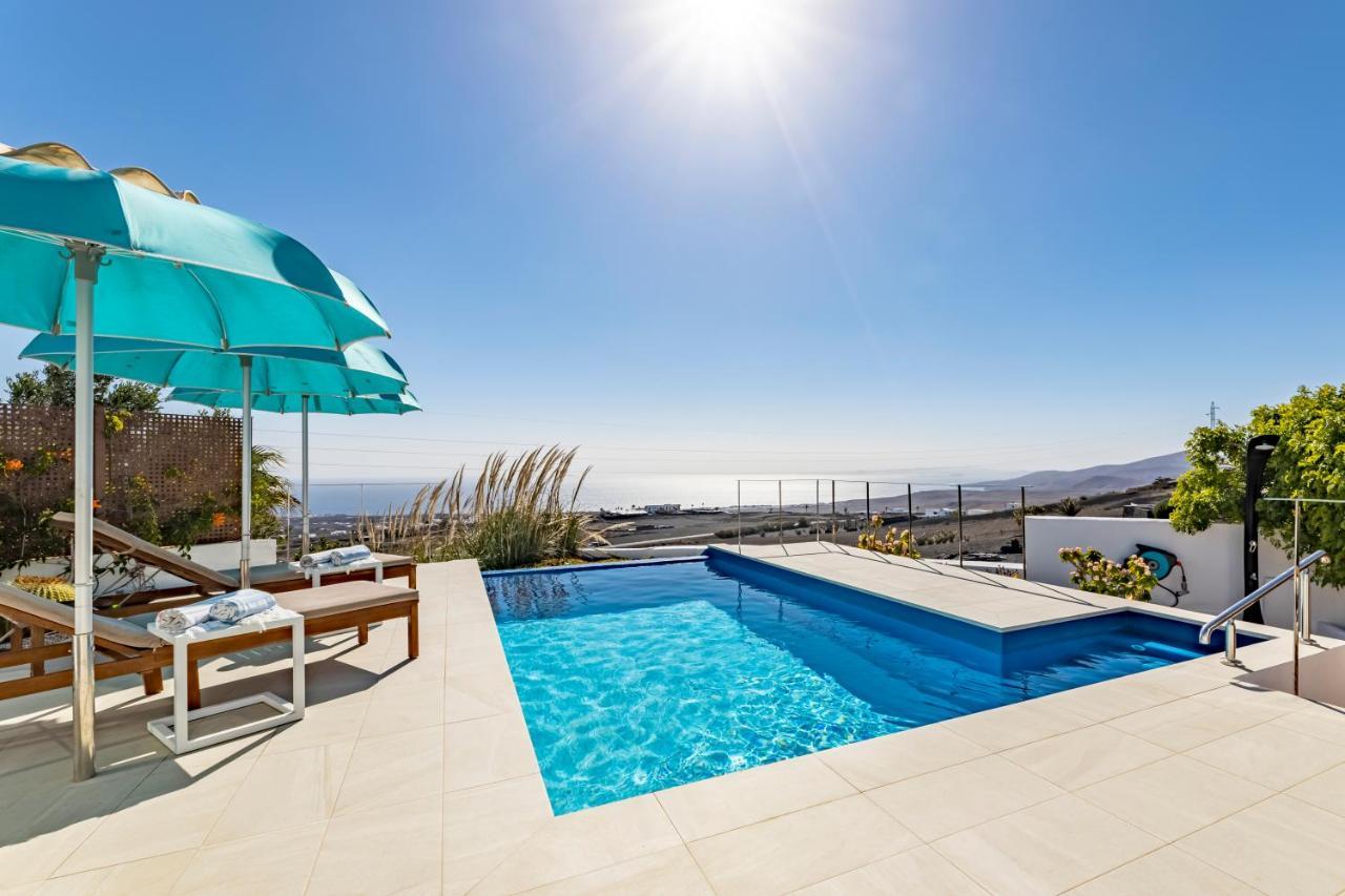"New" Deluxe Designer Villa Infinity, With Panoramic Sea Views,Own Exclusive Heated Private Pool, Subtropical Gardens Tías Eksteriør billede